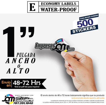 STICKERS SEMI TROQUELADO (Cortados con forma) (Cantidades y tamaños a escoger)