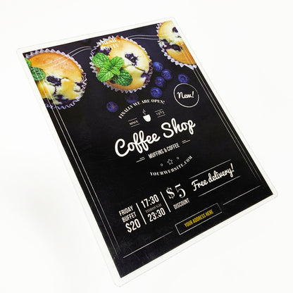 MENUS LAMINADOS (VARIOS TAMAÑOS)